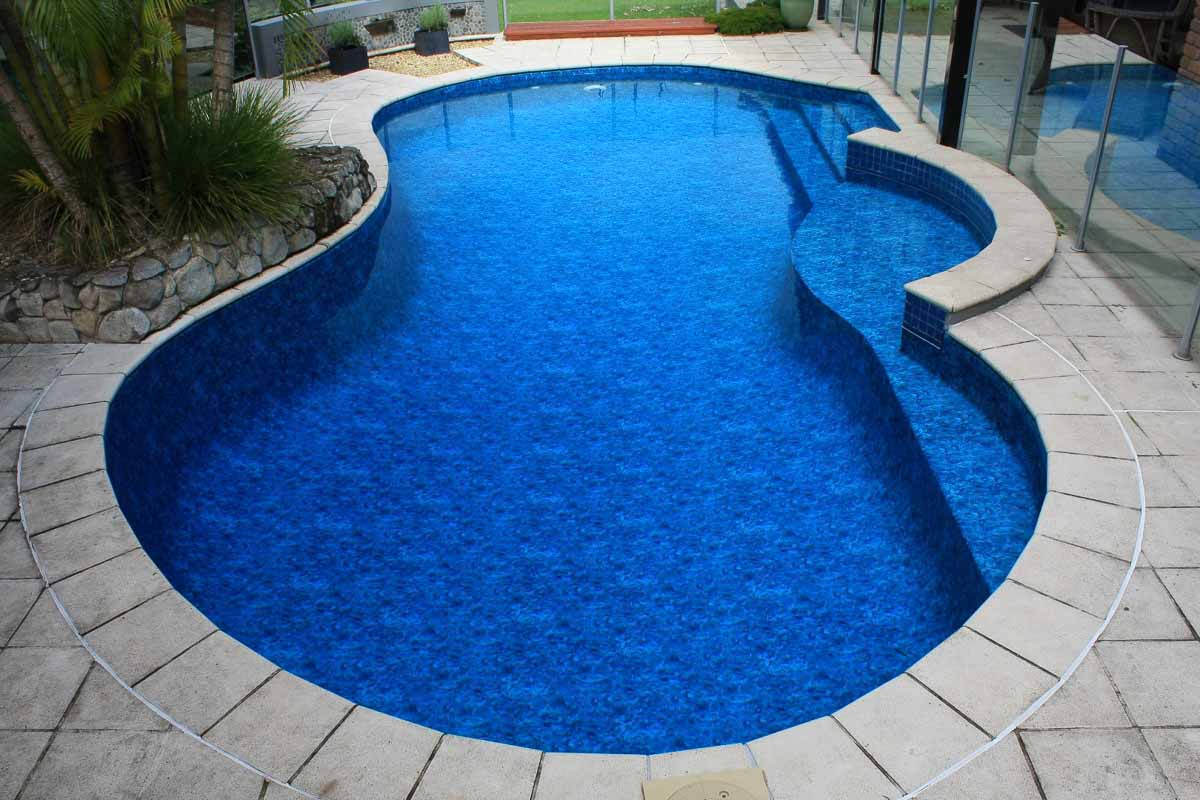 Well maintained blue oasis pool.